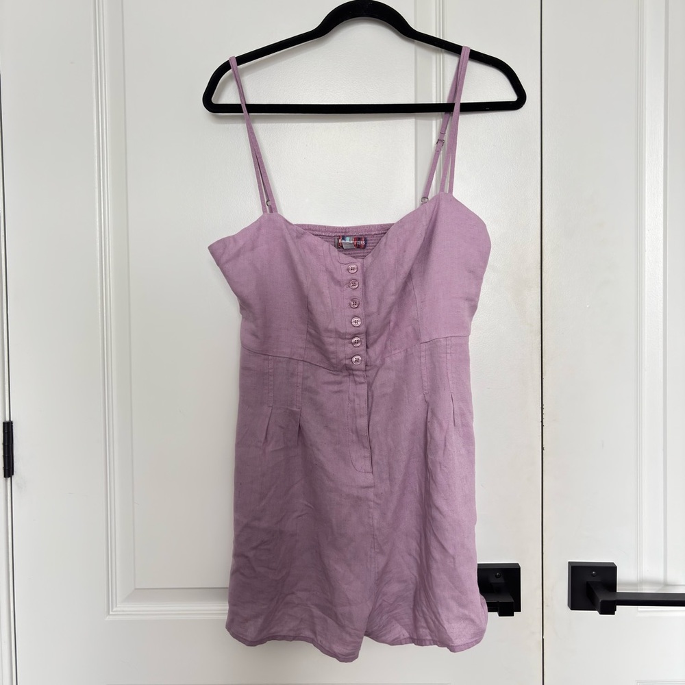 Urban Outfitters Lavender Button-Up Romper